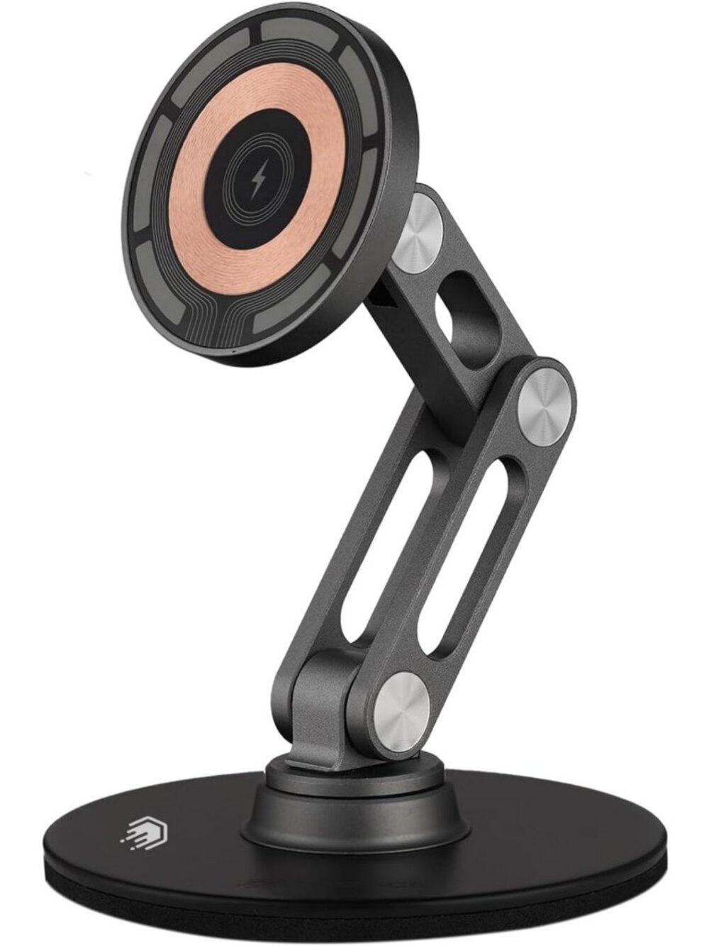 Magnetic Wireless Charger Stand, 360° Spin, Aluminum, Compatible with MagSafe